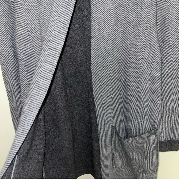 Benedetta  B Cardigan Sweater Grey Wool Cashmere Cape‎ Long Women’s Size Medium - Picture 4 of 8